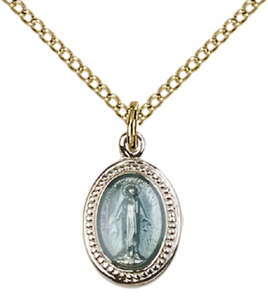 Gold Plated Sterling Silver Miraculous Pendant