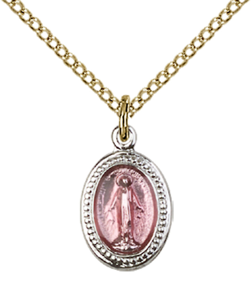 Gold Plated Sterling Silver Miraculous Pendant