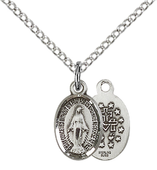 Sterling Silver Miraculous Pendant