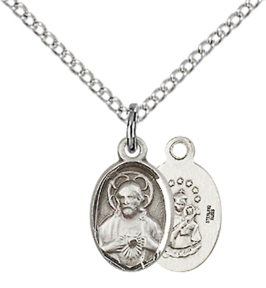 Sterling Silver Scapular Pendant