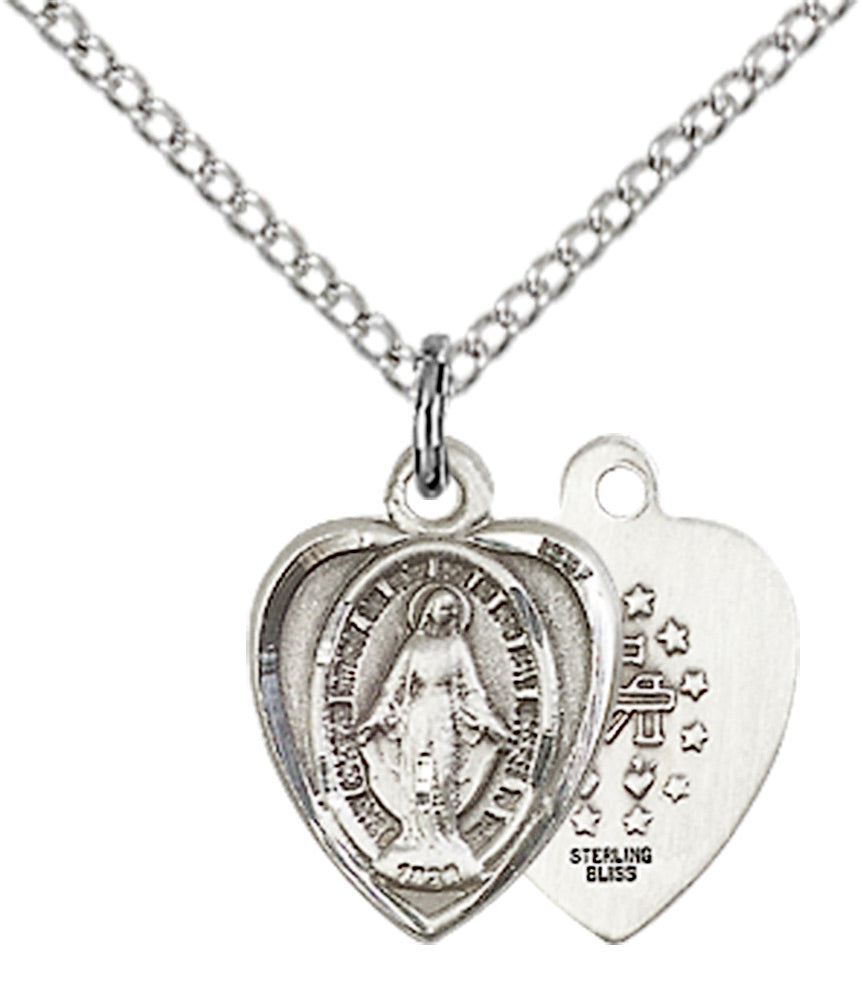 Sterling Silver Miraculous Pendant