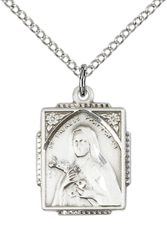 Sterling Silver St. Therese Pendant