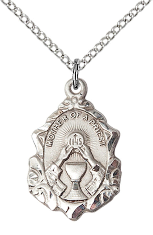 Sterling Silver Mother of a Priest Pendant