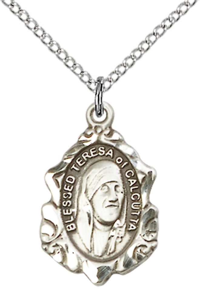 Sterling Silver Blessed Teresa of Calcutta Pendant