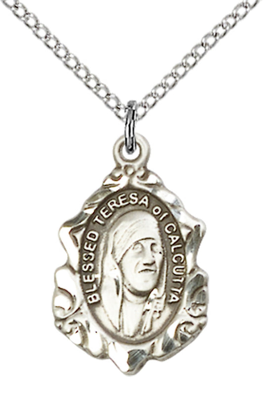 Sterling Silver Blessed Teresa of Calcutta Pendant