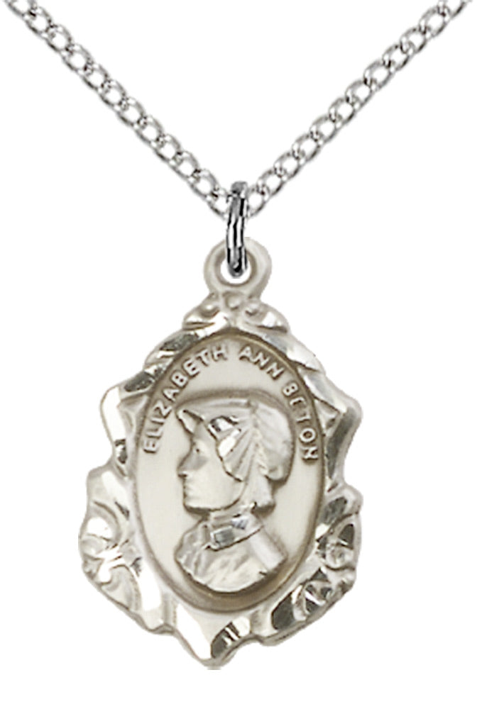 Sterling Silver St. Elizabeth Ann Seton Pendant