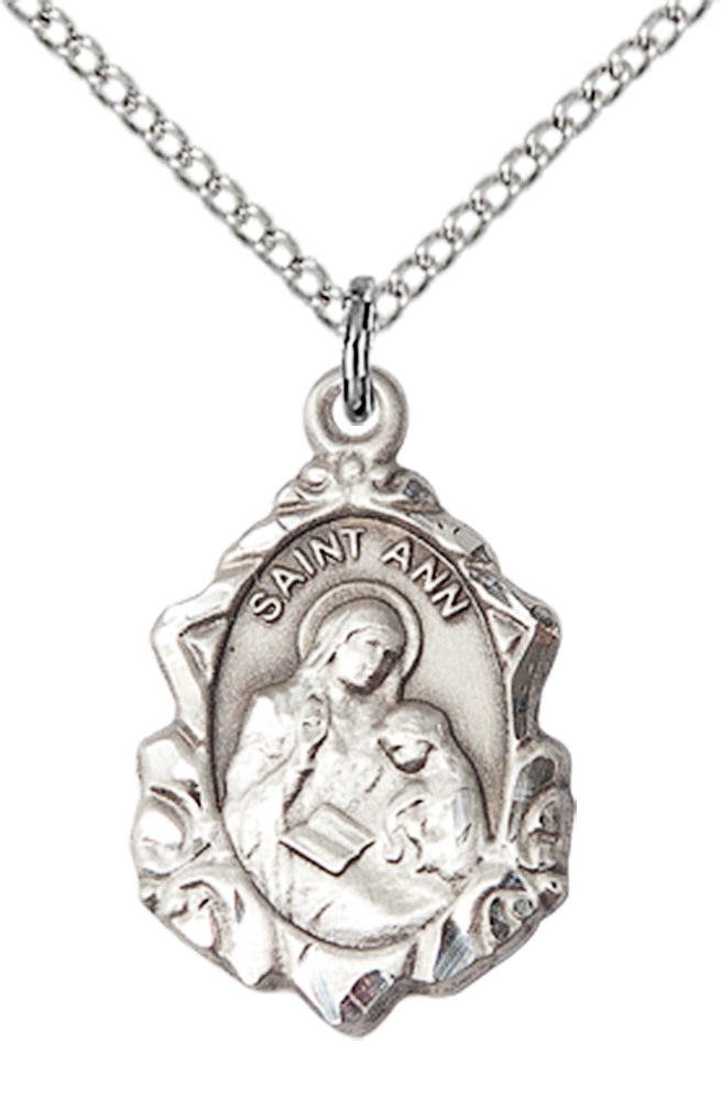 Sterling Silver St. Ann Pendant