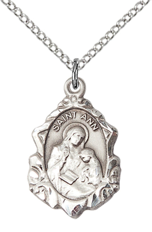 Sterling Silver St. Ann Pendant