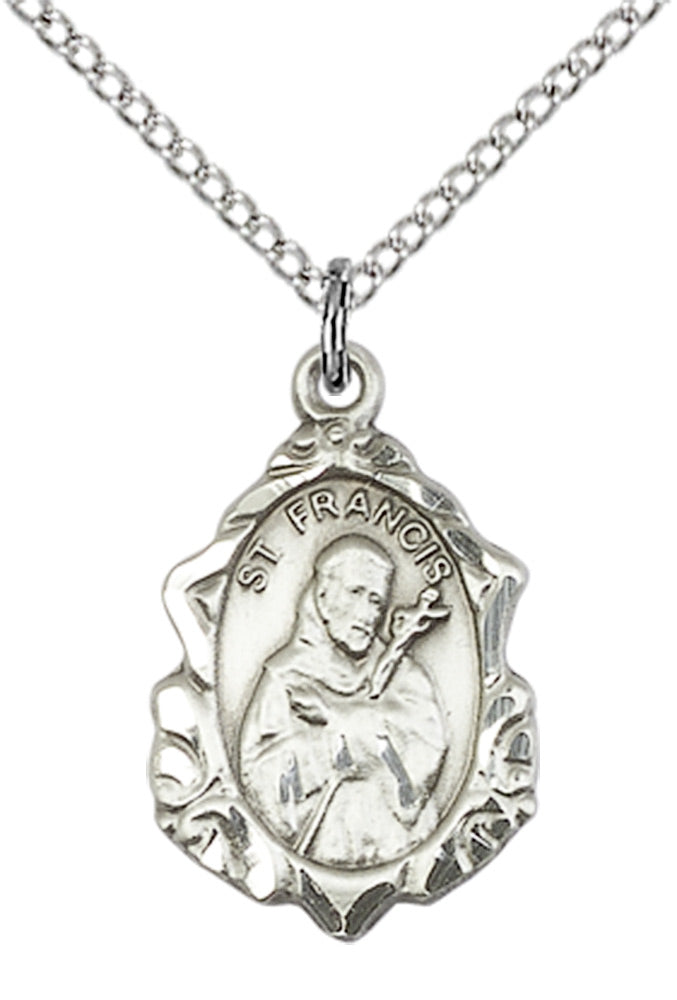Sterling Silver St. Francis Pendant
