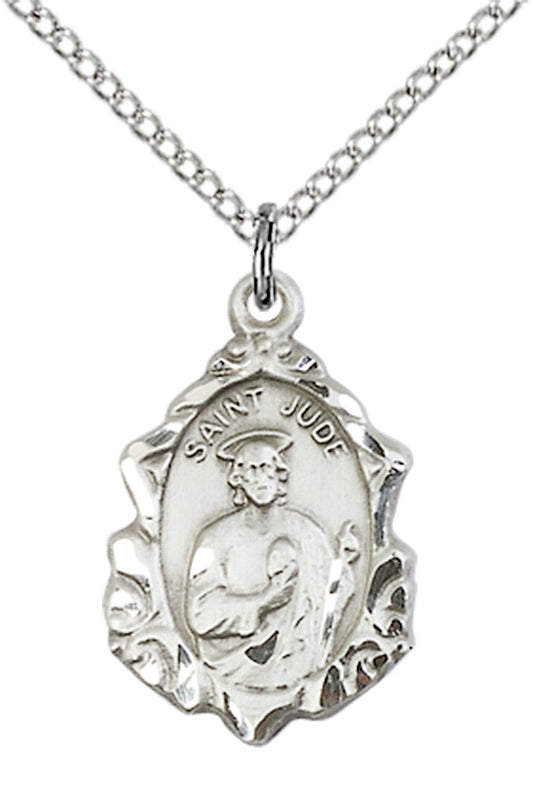 Sterling Silver St. Jude Pendant