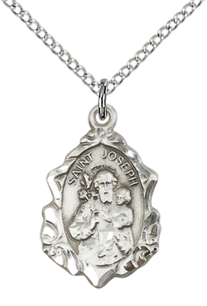 Sterling Silver St. Joseph Pendant