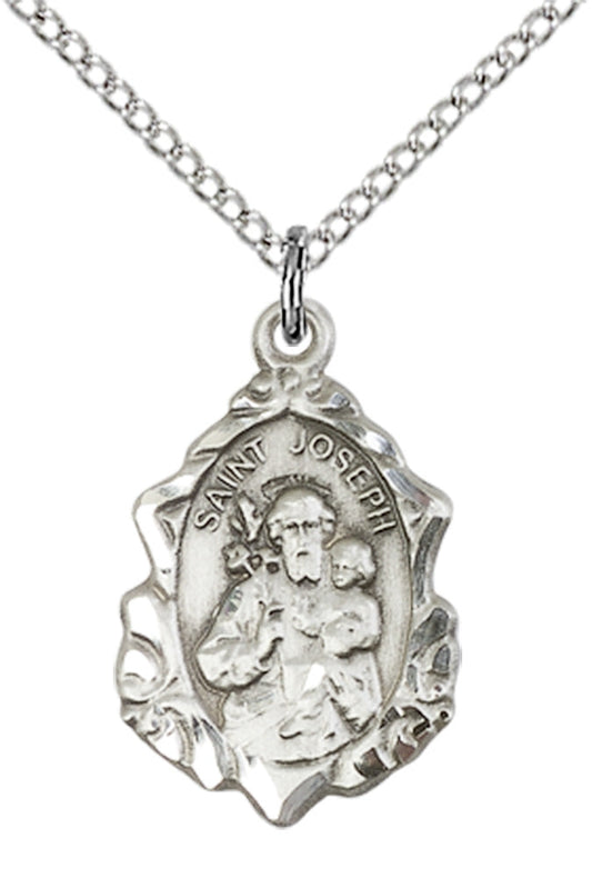 Sterling Silver St. Joseph Pendant