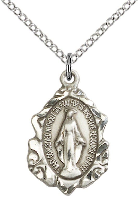 Sterling Silver Miraculous Pendant