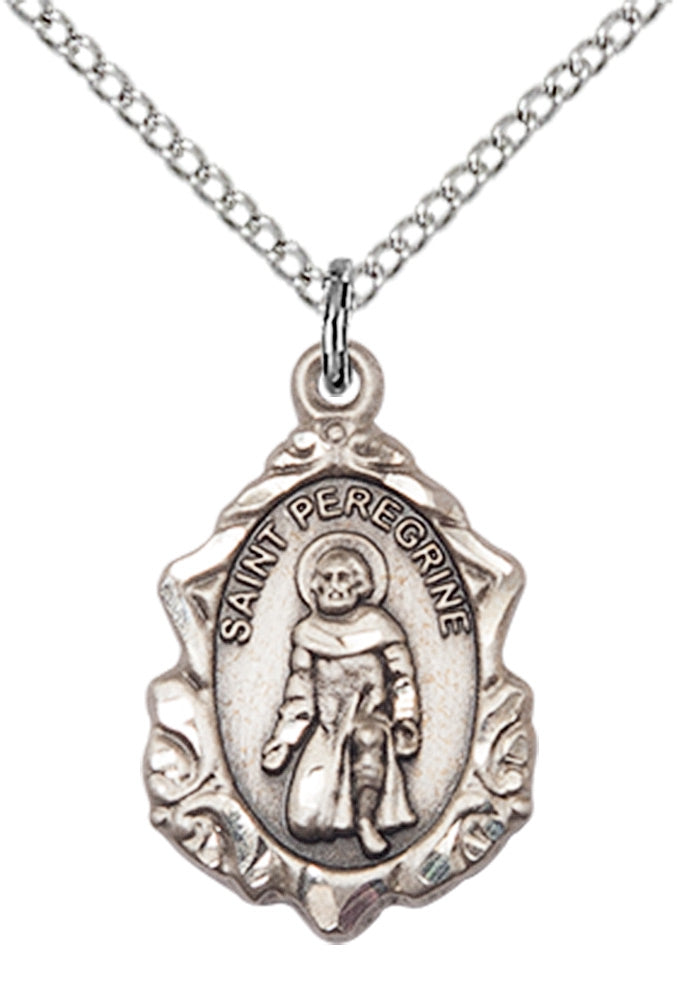 Sterling Silver St. Peregrine Pendant