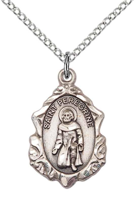 Sterling Silver St. Peregrine Pendant