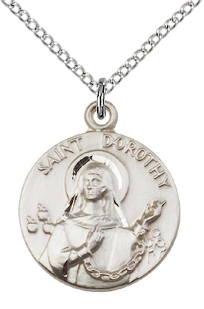 Sterling Silver St. Dorothy Pendant