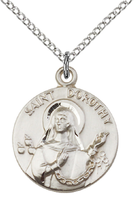 Sterling Silver St. Dorothy Pendant