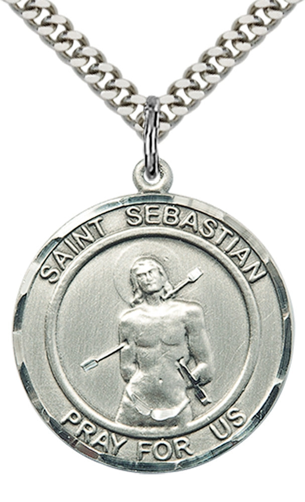 Sterling Silver St. Sebastian Pendant