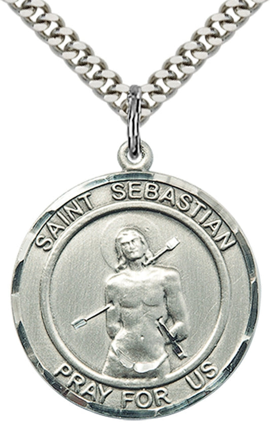 Sterling Silver St. Sebastian Pendant
