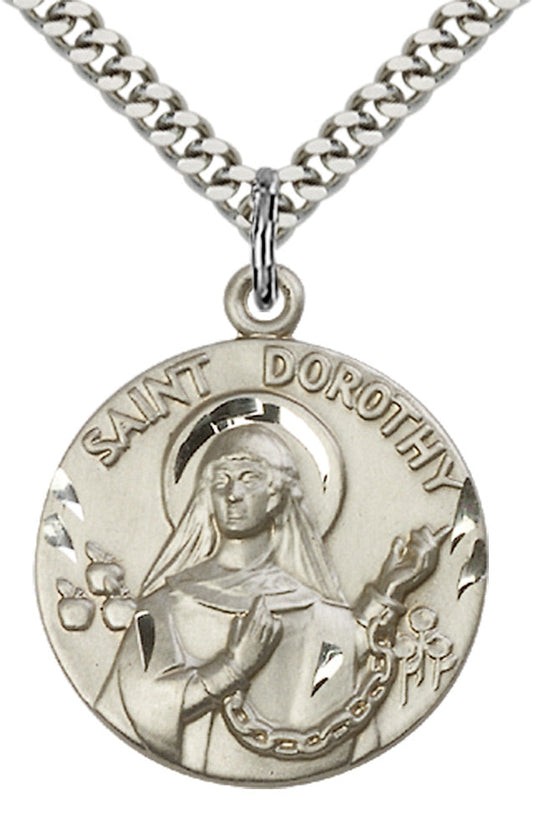 Sterling Silver St. Dorothy Pendant