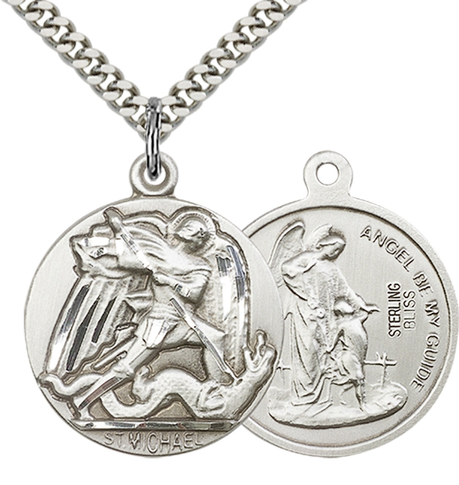 Sterling Silver St. Michael the Archangel Pendant