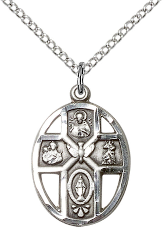 Sterling Silver 5-Way / Holy Spirit Pendant