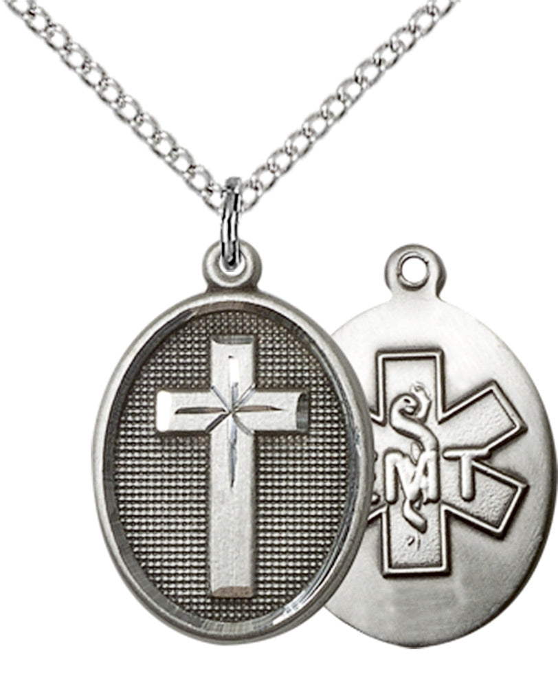 Sterling Silver Cross / Emt Pendant
