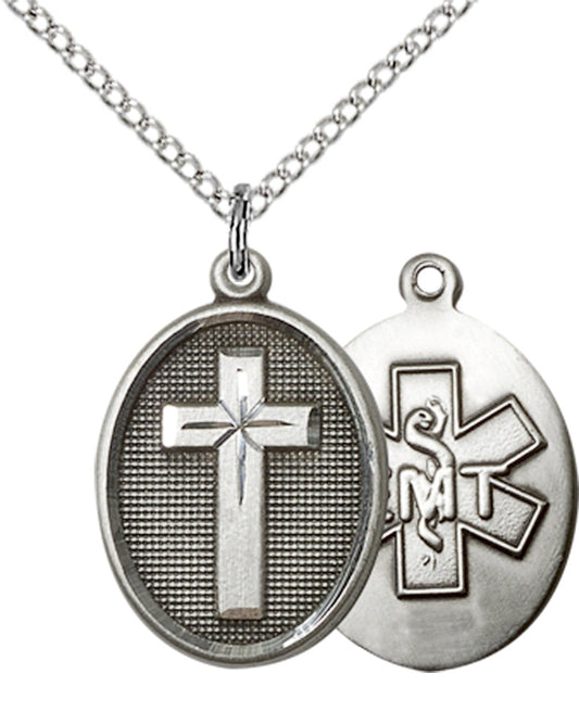 Sterling Silver Cross / Emt Pendant