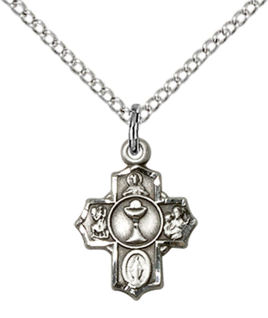 Sterling Silver Communion 5-Way Pendant