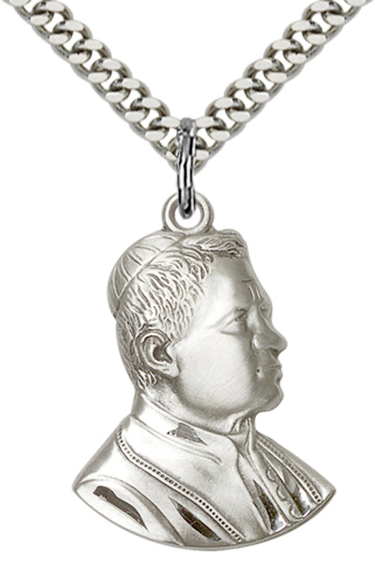 Sterling Silver Saint Pius X Pendant