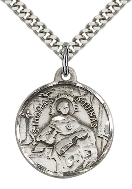 Sterling Silver St. Thomas Aquinas Pendant