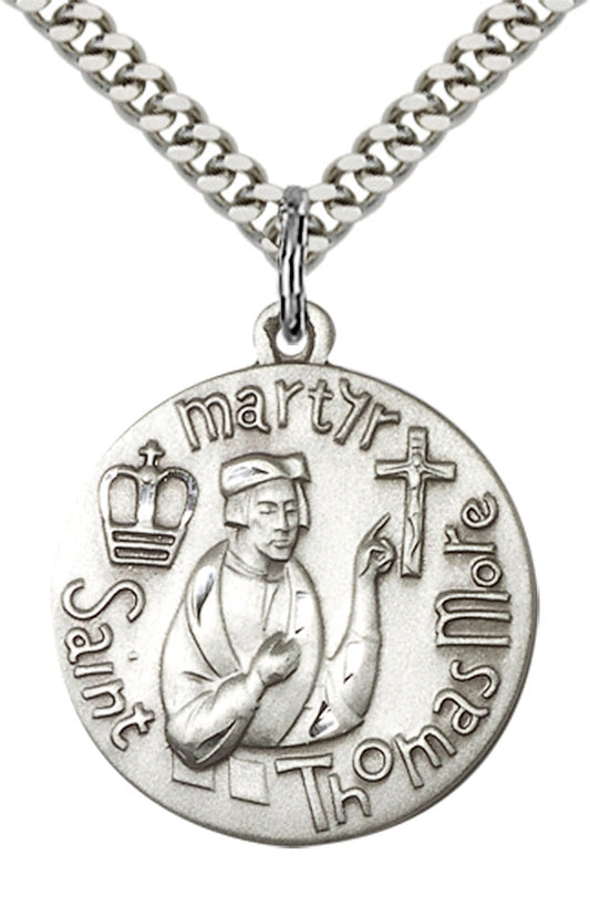 Sterling Silver St. Thomas More Pendant