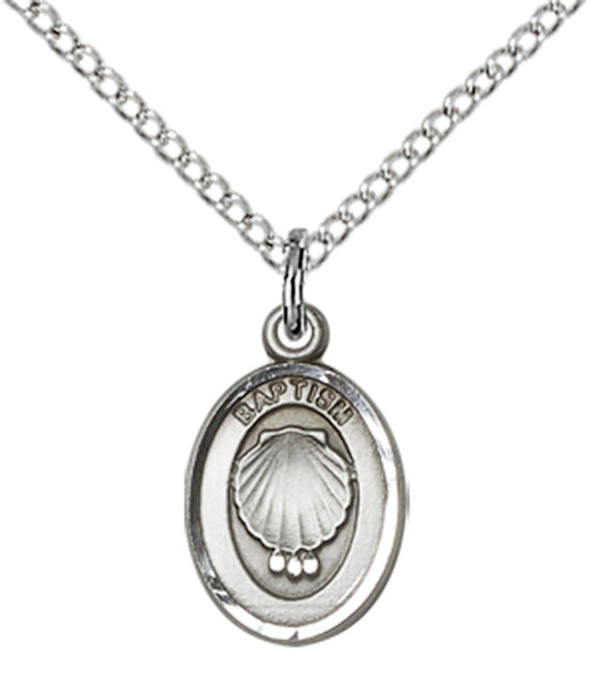 Sterling Silver Baptism Pendant