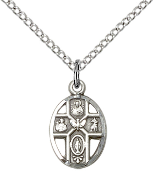Sterling Silver 5-Way Pendant