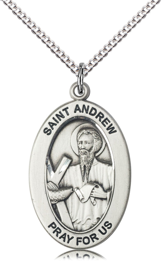 Sterling Silver St. Andrew the Apostle Pendant