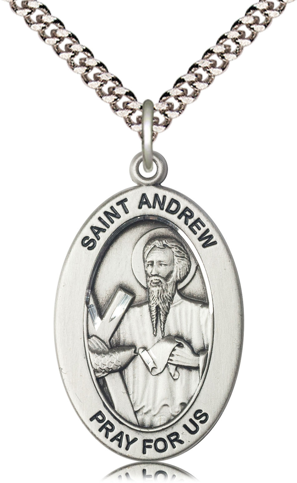 Sterling Silver St. Andrew the Apostle Pendant