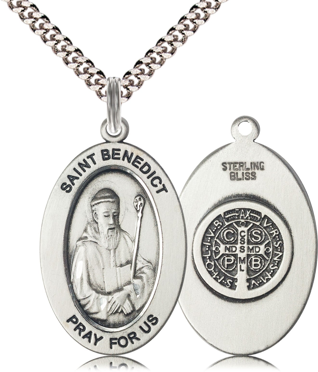 Sterling Silver St. Benedict Pendant
