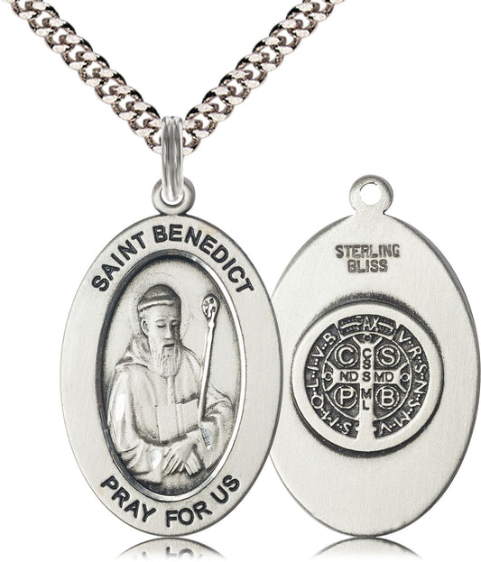 Sterling Silver St. Benedict Pendant