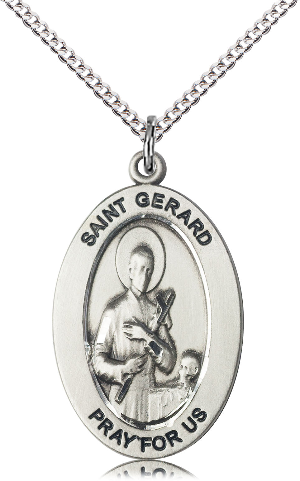 Sterling Silver St. Gerard Majella Pendant