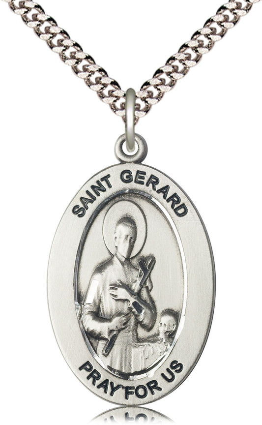 Sterling Silver St. Gerard Majella Pendant