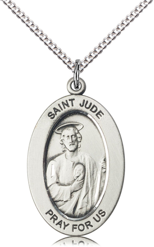 Sterling Silver SAINT JUDE THADDEUS Pendant