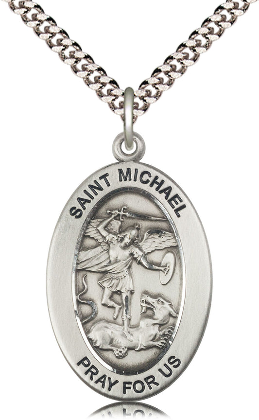 Sterling Silver St. Michael the Archangel Pendant