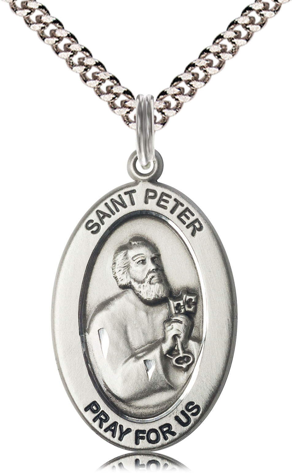 Sterling Silver St. Peter the Apostle Pendant