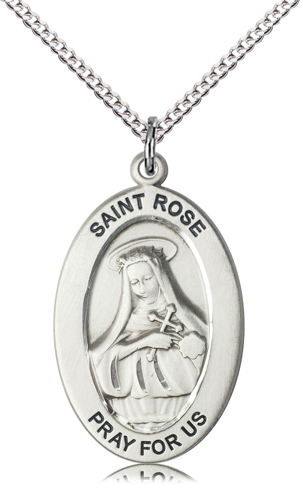 Sterling Silver SAINT ROSE of LIMA Pendant