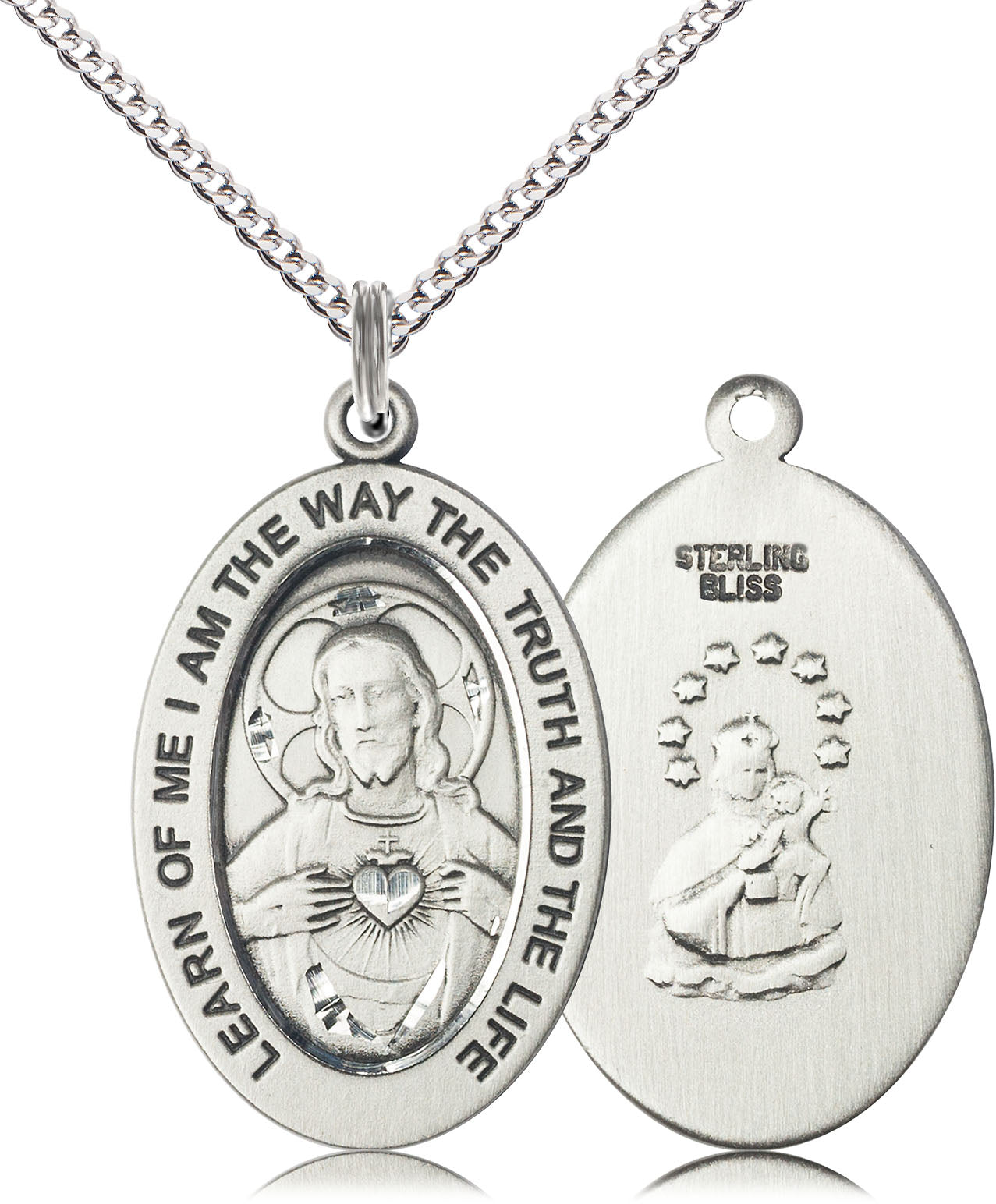 Sterling Silver Scapular Pendant