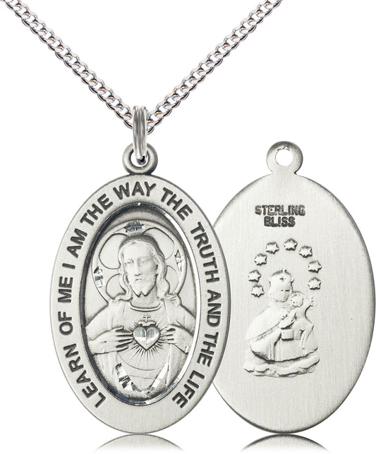 Sterling Silver Scapular Pendant