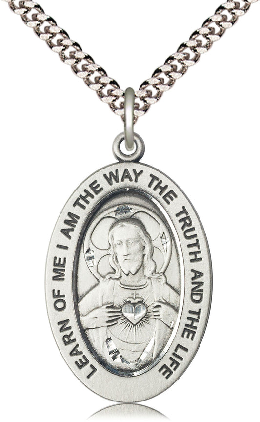 Sterling Silver Scapular Medal