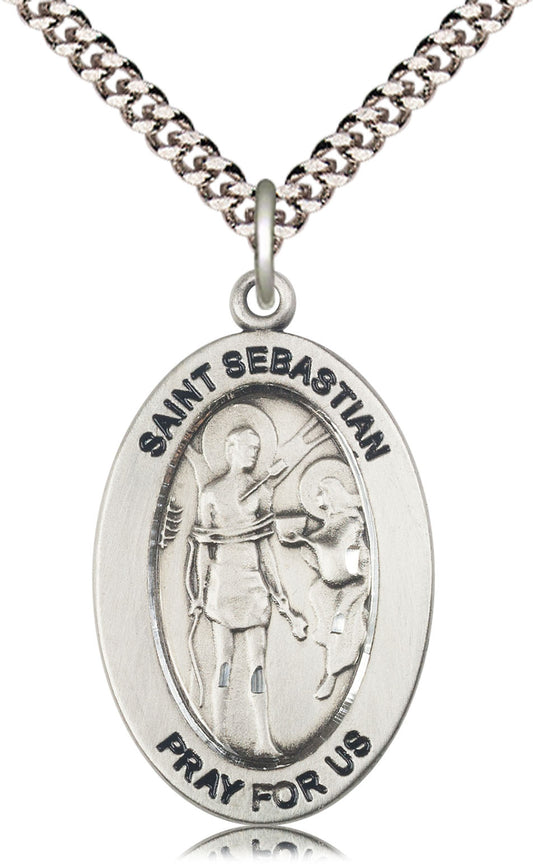 Sterling Silver St. Sebastian Pendant