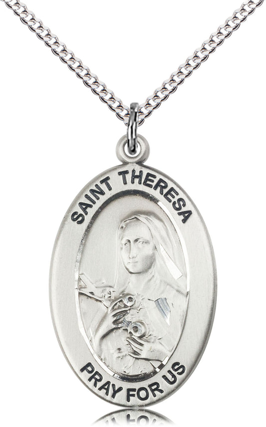 Sterling Silver SAINT THERESA Pendant
