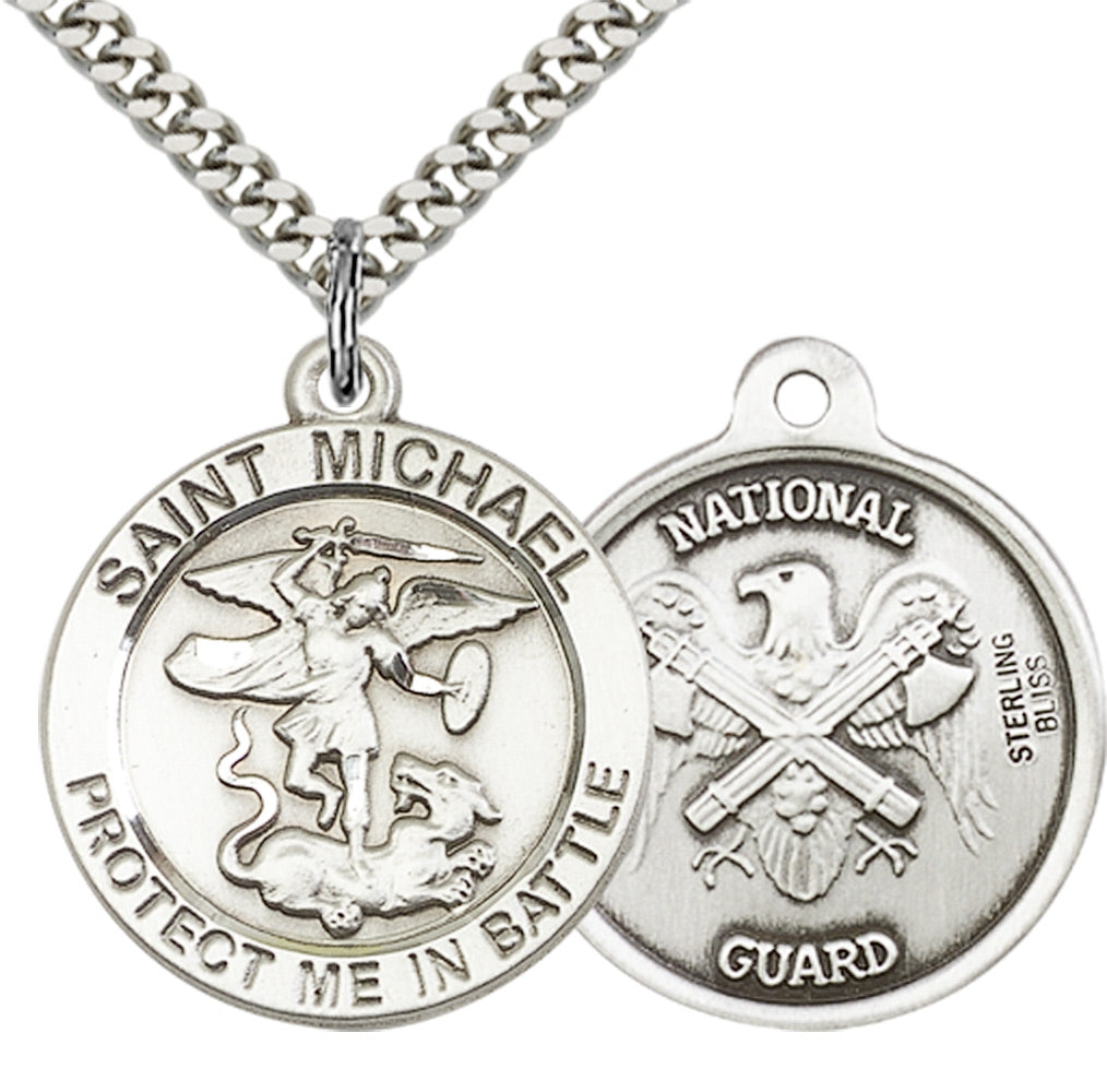 Sterling Silver St. Michael the Archangel Pendant